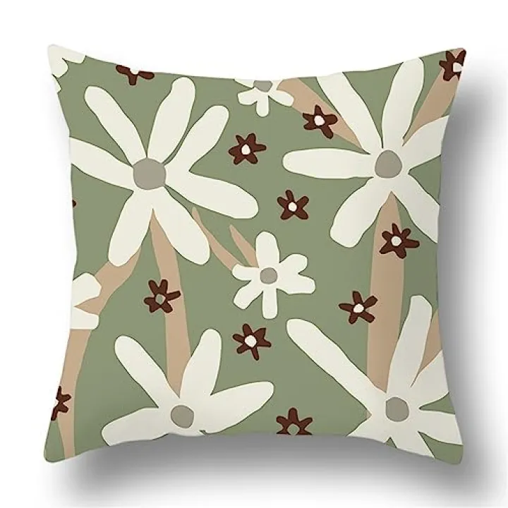 UOHLCX HBJWOV Green Ins Wind Pillow Plant Abstract Cover Cushion Home Sofa
