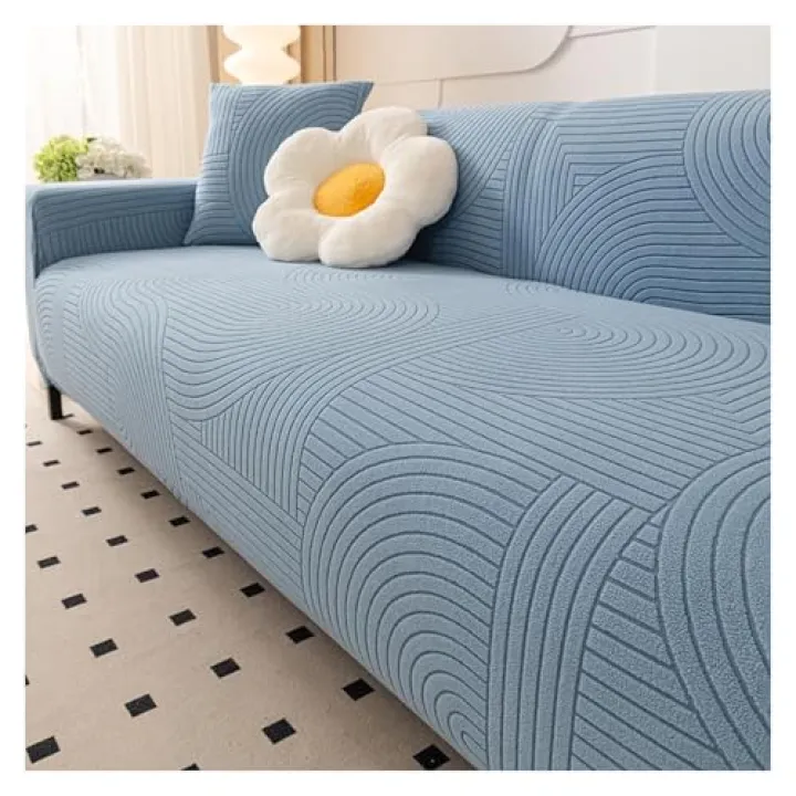 1/2/3/4/5 Seater Velvet Stretch Sofa Slipcover Corner Couch Cover, Anti-Slip Thickened Soft Sofa Protector for Living Room(Style 1,2 Seat 145-185cm)