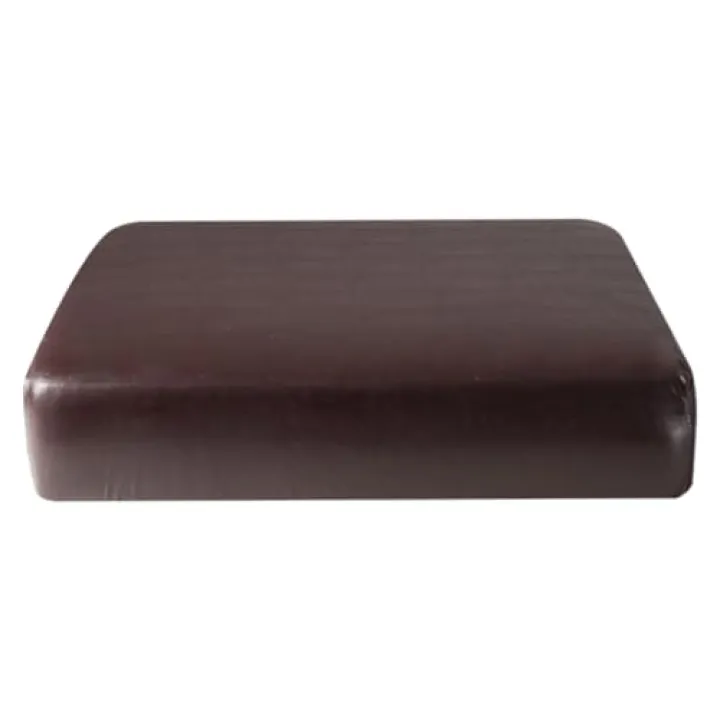 DECORNIJIA Sofa Seat Cover Cushion Protector PU Leather Waterproof Full Cover Stretch Sofa Cushion Slipcover for Single Seat Deep Coffee Home Décor