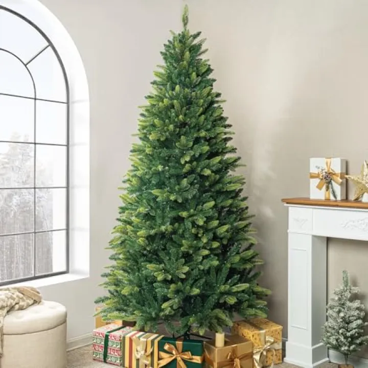 Naomi Home Natural Style Christmas Tree Green/7.5ft
