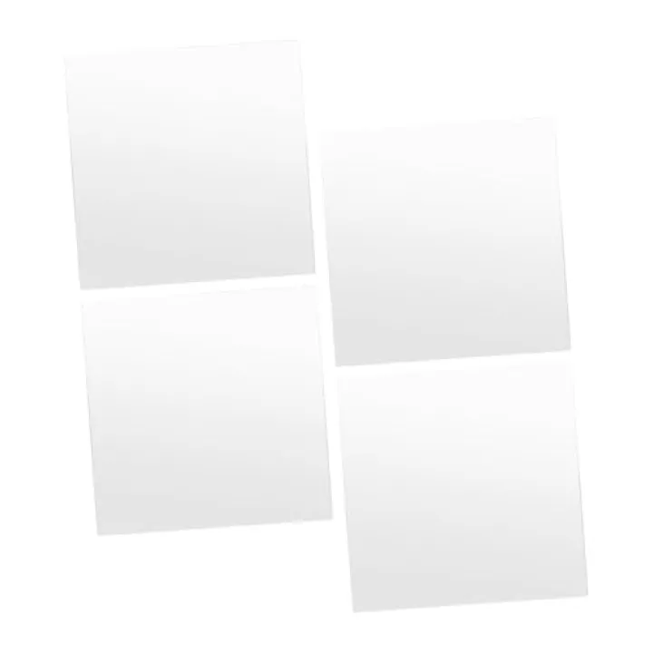 TIDTALEO Frameless Wall-Mounted Mirror Tiles 36x36cm 4pcs Set Self-Adhesive Decorative Mirror Stickers for Bedroom Dorm Room Hallway Office Wall Décor