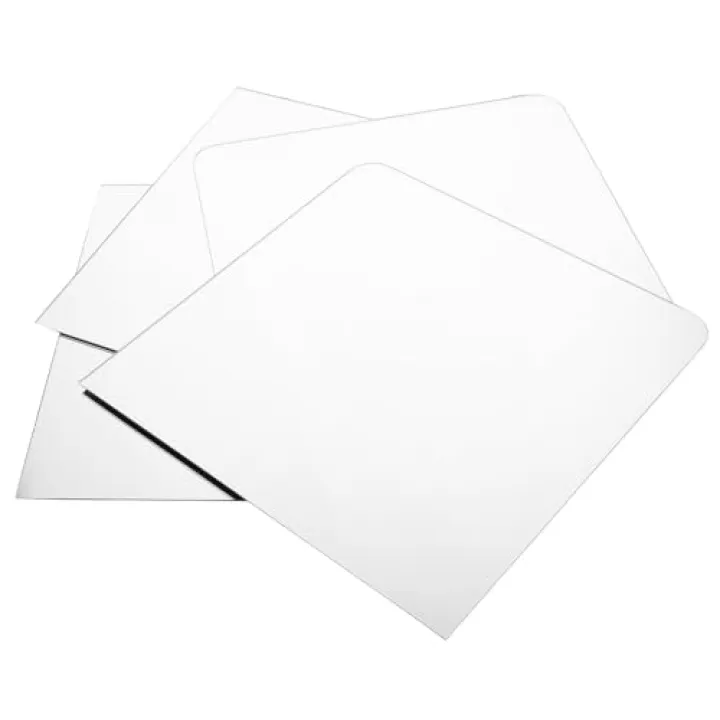 BESPORTBLE Adhesive Wall Mirror Set 4pcs 30x30cm Frameless Wall Mount Mirror Tiles with Sponge and Nail-Free Glue for Bedroom Dormitory Dressing