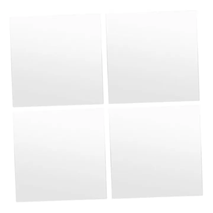 MAGICLULU Frameless Wall Mirror Tiles 36x36cm Self-Adhesive Decorative Glass Mirror Set for Bedroom Dormitory Full-Length with Sponge Glue