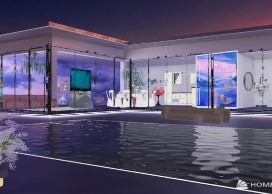 Pool House 💜💜💜💜💜💜 Design Rendering