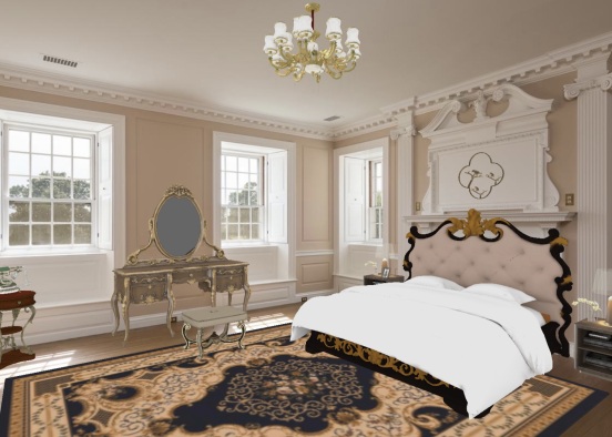 Virginia Estate (Master Bedroom) Design Rendering