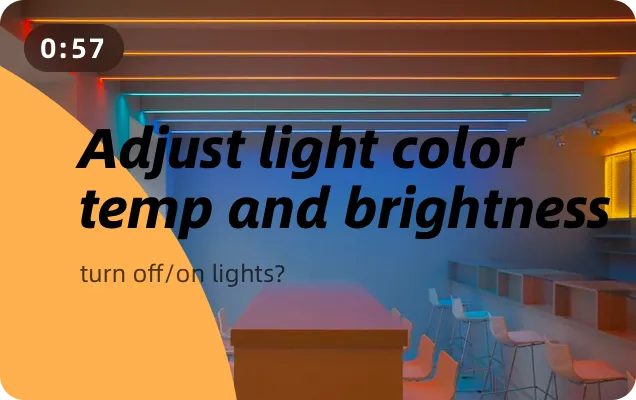 How to adjust the color and brightness of the light?