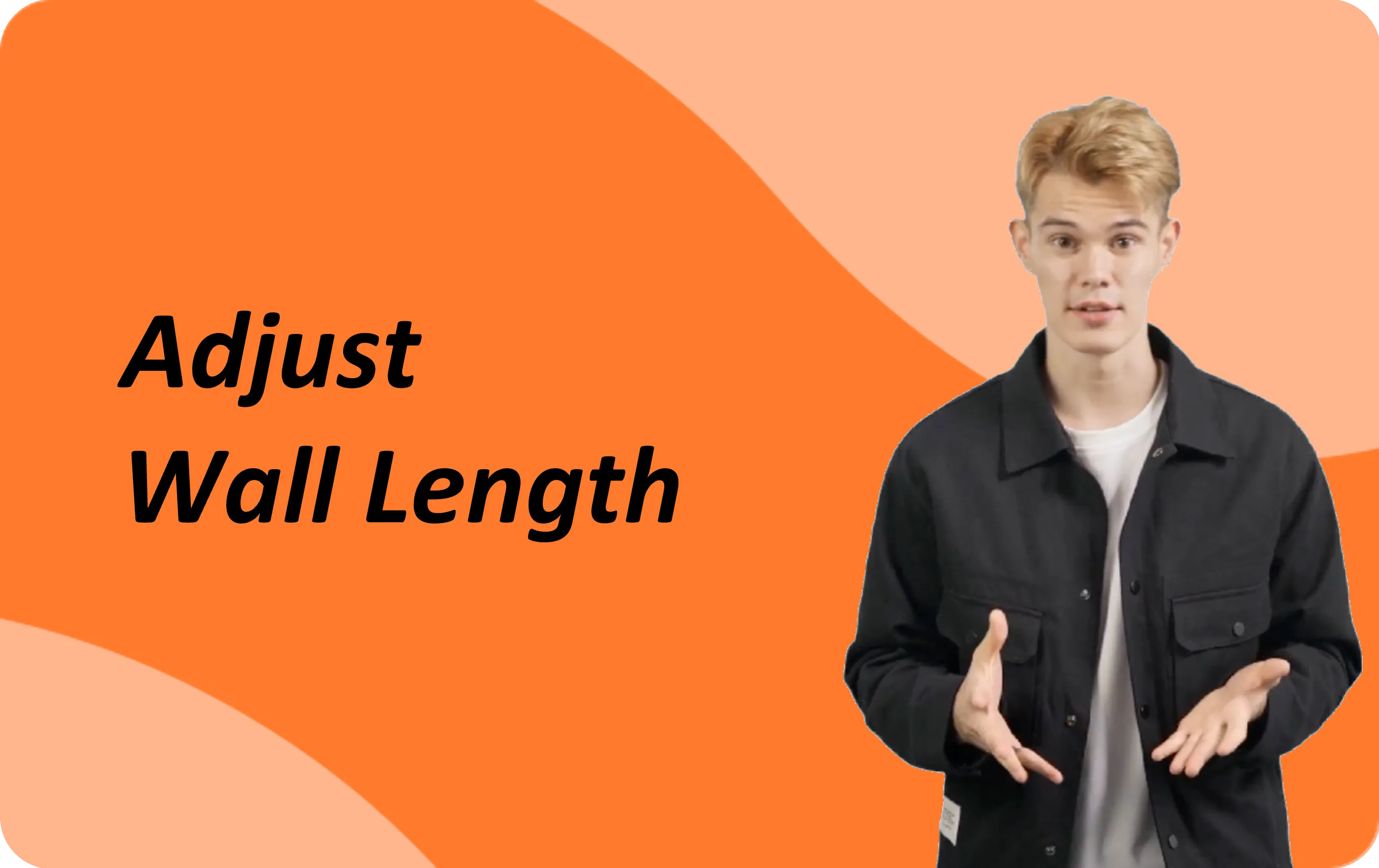 Adjust Wall Length｜Homestyler