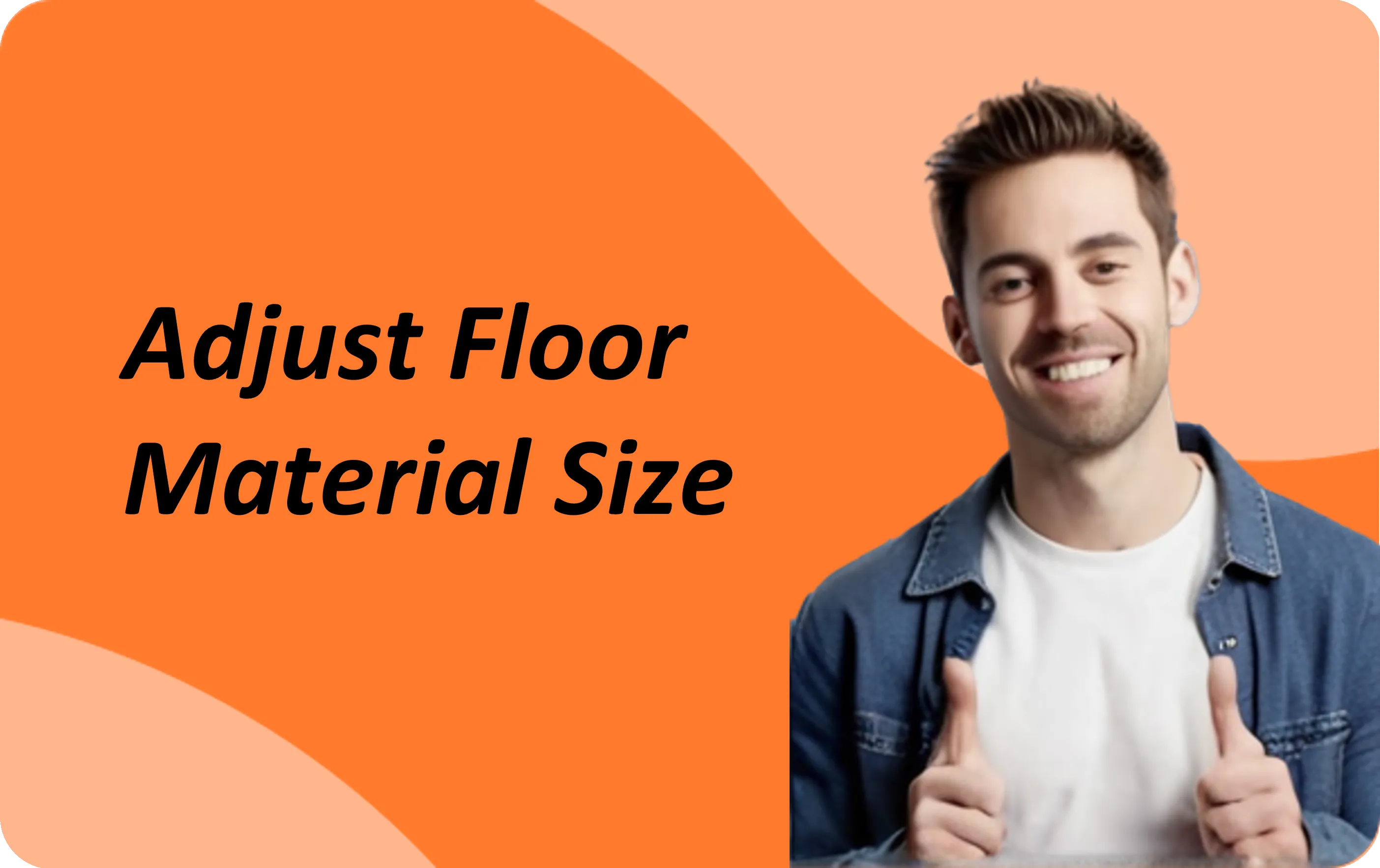 Adjust Floor Material Size｜Homestyler