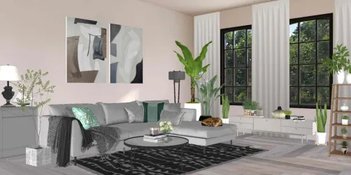 Grey living room 🖤