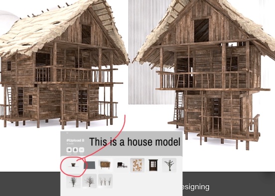 New House Model Design Rendering