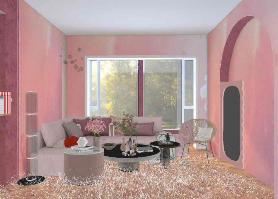 Pink Tea Party Design Rendering