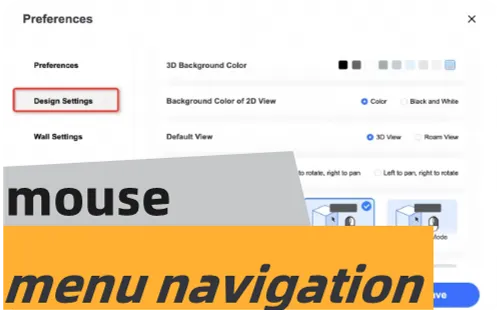 How to use left/right mouse click for menu navigation？