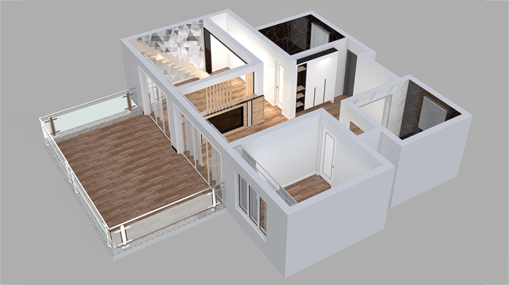 Natural Wood Tones Room